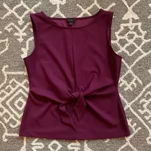 ANN TAYLOR blouse deep pink maroon . Size M.